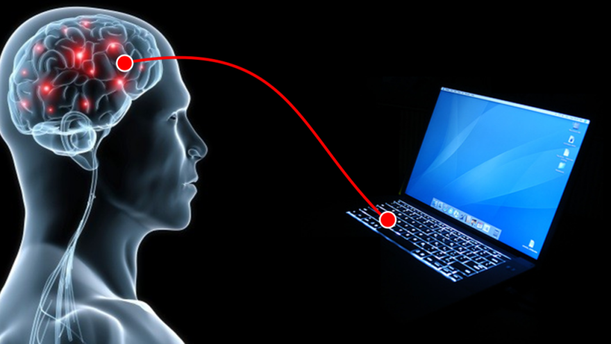 Brain-computer interface illustration