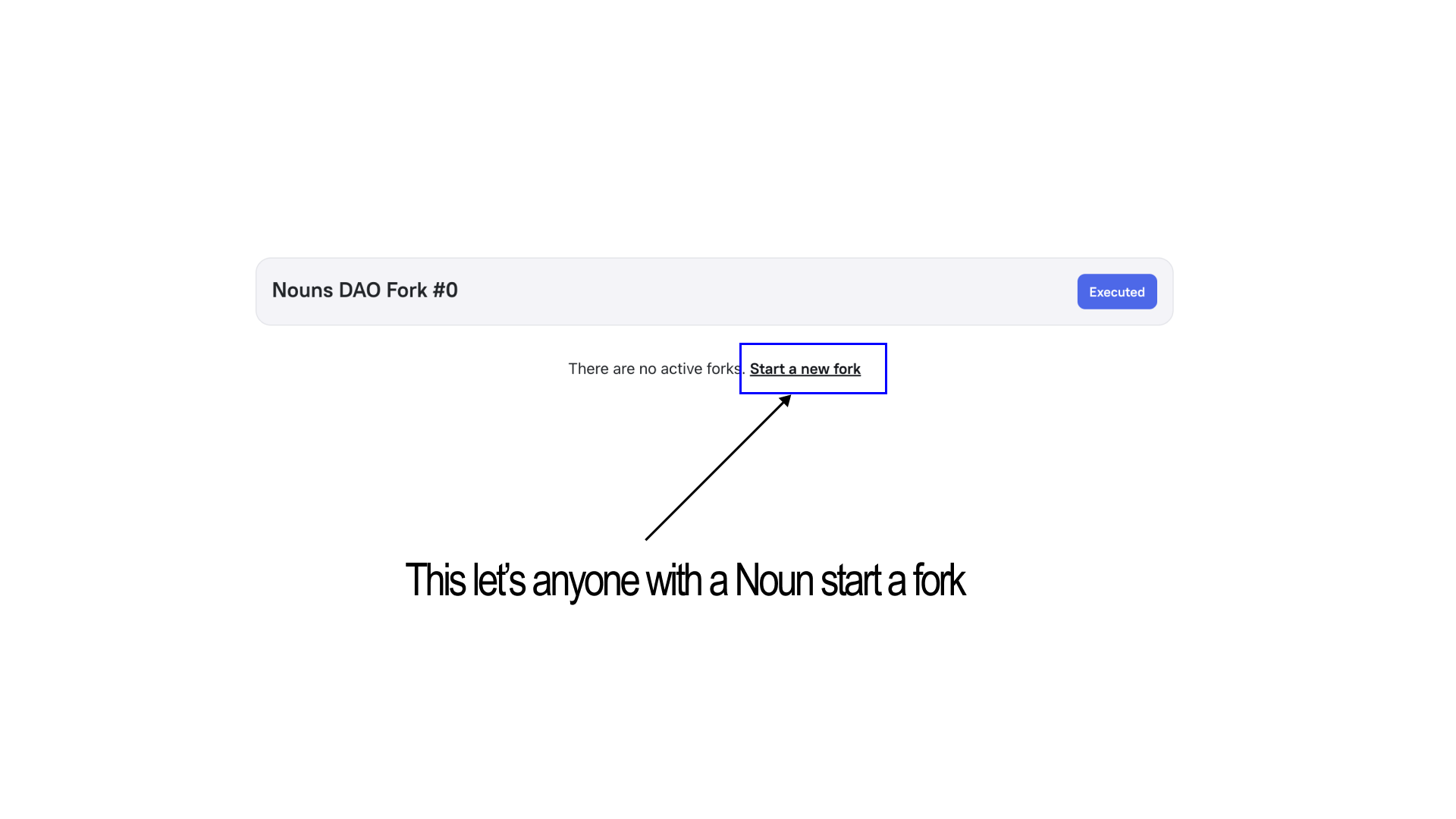 A button that lets Noun owners easily fork